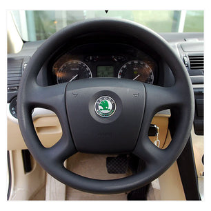 MEWANT Lenkradbezug für Skoda Fabia 2005-2009 / Skoda Octavia 2004-2009 / Roomster / Superb 2006-2008