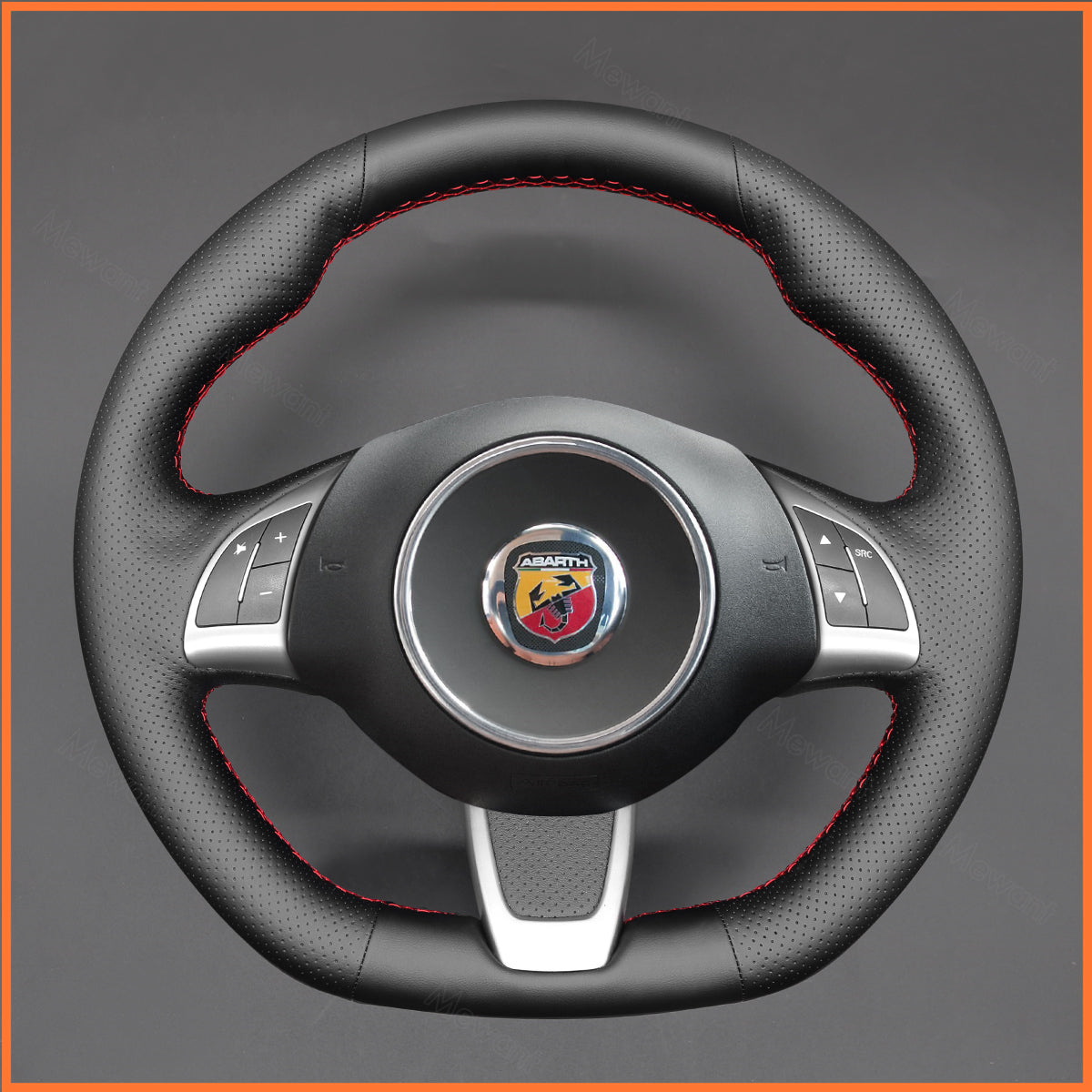 MEWANT Lenkradbezug für Fiat Abarth 500 500C 595 595C Fiat 500 (GQ/S) 500C (S)