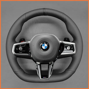 MEWANT Lenkradbezug für BMW (M Sport) 5 Series G60 / G61 (Touring) / 7 Series G70 2022-2024 /  i5 G60 G61 i7 G70 2022-2024