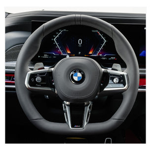 MEWANT Lenkradbezug für BMW (M Sport) 5 Series G60 / G61 (Touring) / 7 Series G70 2022-2024 /  i5 G60 G61 i7 G70 2022-2024