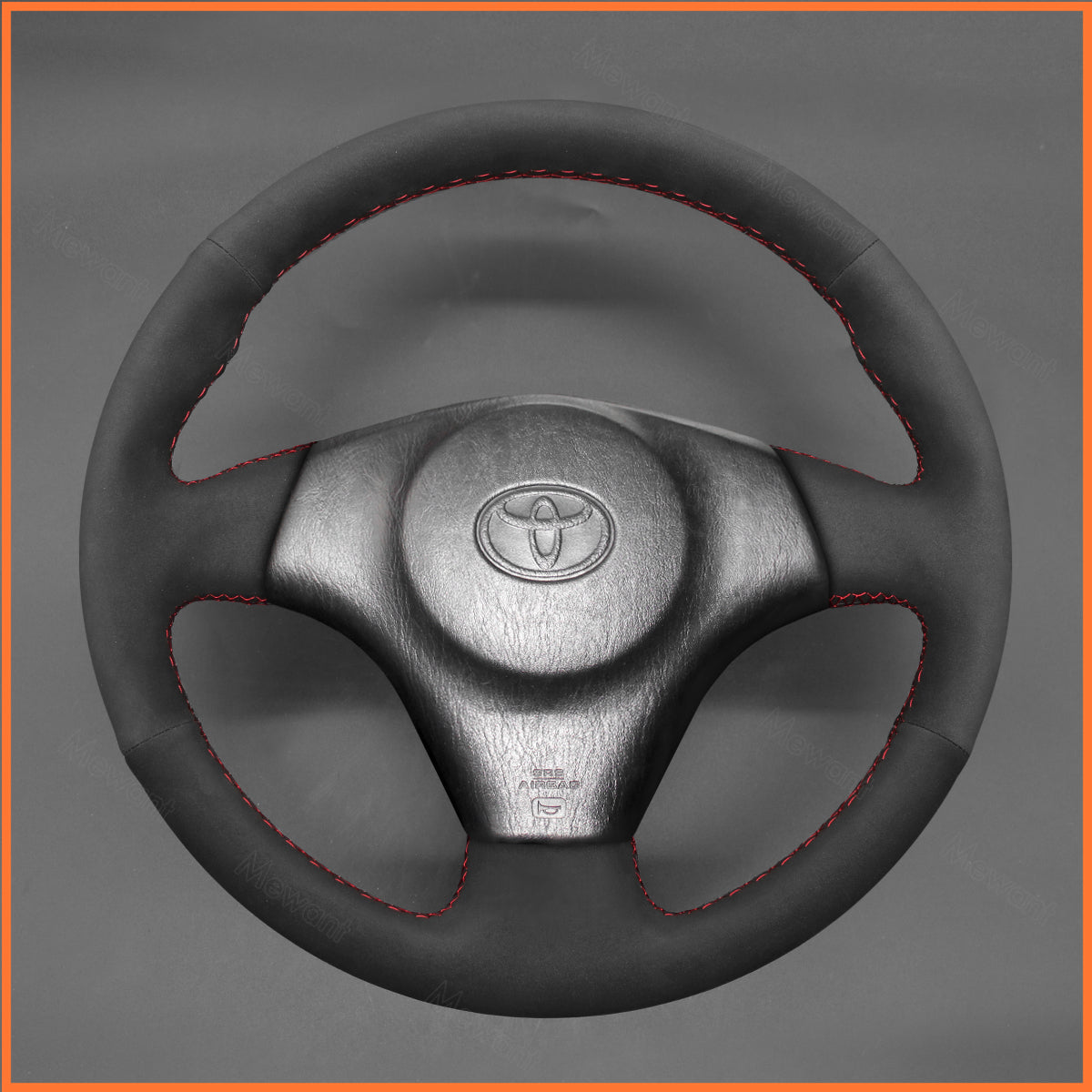 MEWANT Lenkradbezug für Toyota RAV4 1998-2003 / Celica 1999-2006 / Matrix 2002-2008 / MR2 1999-2007/ Supra 1996-2002 / Voltz 2002-2004 / Caldina 1997-2002 / MR-S 1999-2007 / Corolla (US) 2003-2008