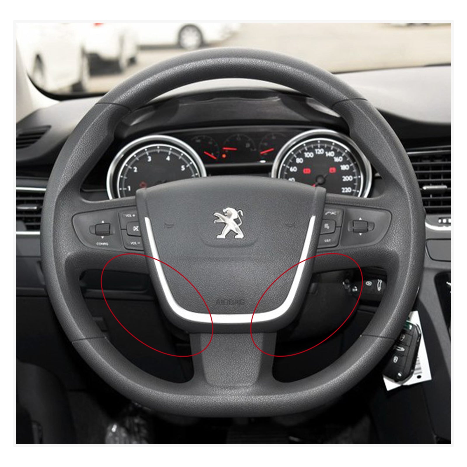 MEWANT Lenkradbezug für Peugeot 508 2011-2018 / 508 SW 2011-2018
