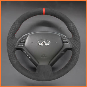 MEWANT Lenkradbezug für Infiniti G37 2008-2013 / EX EX30 EX35 EX37 2009-2013 / Q60 2014-2015 / QX50 2015-2017 for Nissan Skyline 2006-2014