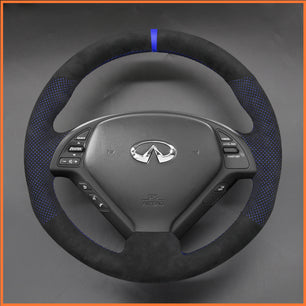 MEWANT Lenkradbezug für Infiniti G37 2008-2013 / EX EX30 EX35 EX37 2009-2013 / Q60 2014-2015 / QX50 2015-2017 for Nissan Skyline 2006-2014