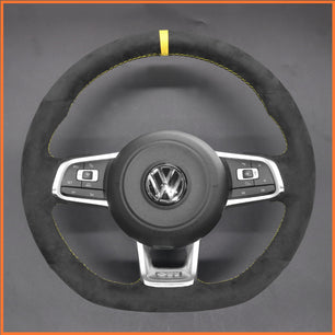 MEWANT Lenkradbezug für Volkswagen VW Golf Jetta Polo Scirocco Arteon Passat Tiguan T-Roc（