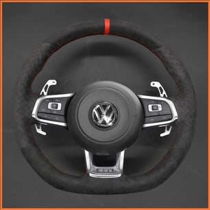 MEWANT Lenkradbezug für Volkswagen VW Golf Jetta Polo Scirocco Arteon Passat Tiguan T-Roc（