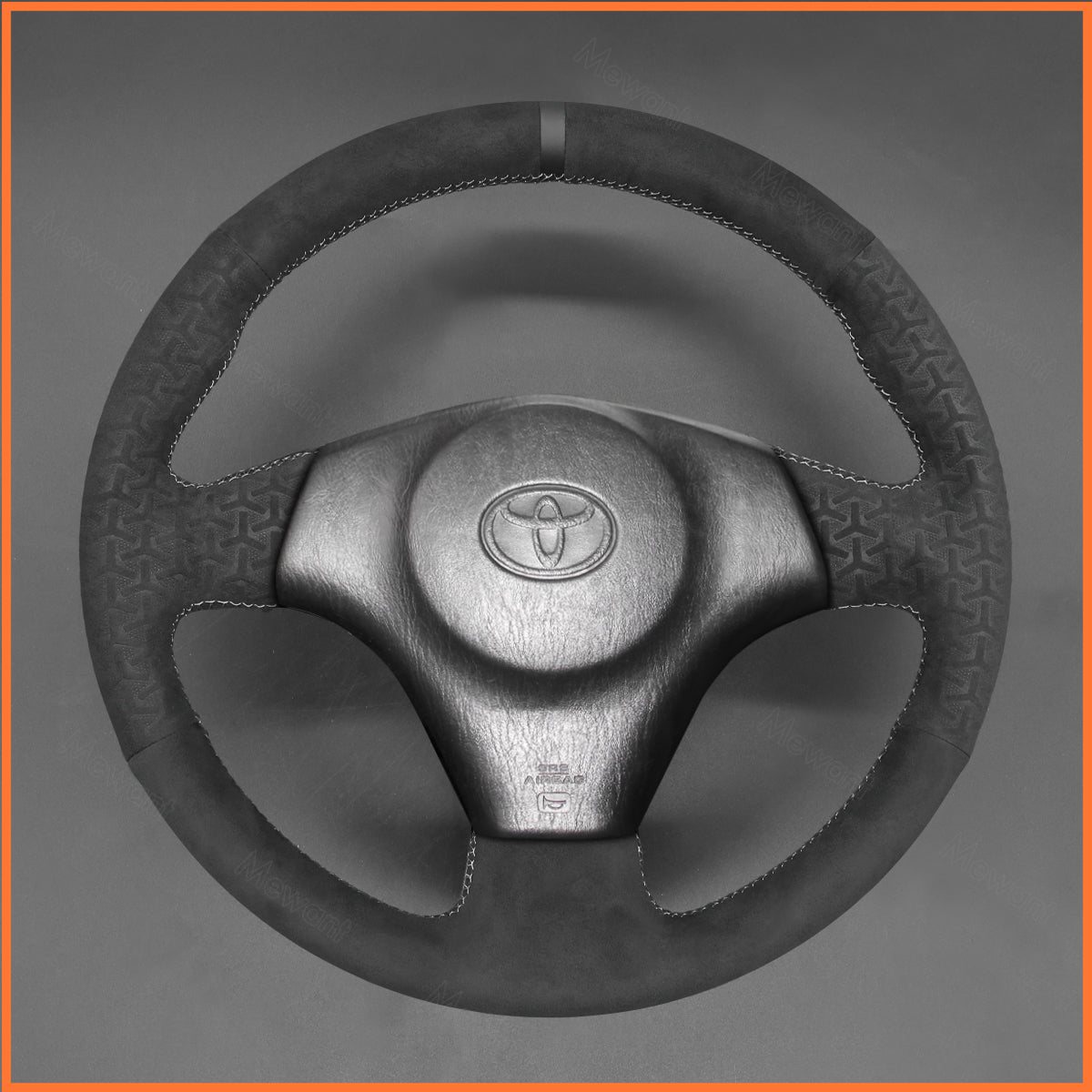 MEWANT Lenkradbezug für Toyota RAV4 1998-2003 / Celica 1999-2006 / Matrix 2002-2008 / MR2 1999-2007/ Supra 1996-2002 / Voltz 2002-2004 / Caldina 1997-2002 / MR-S 1999-2007 / Corolla (US) 2003-2008