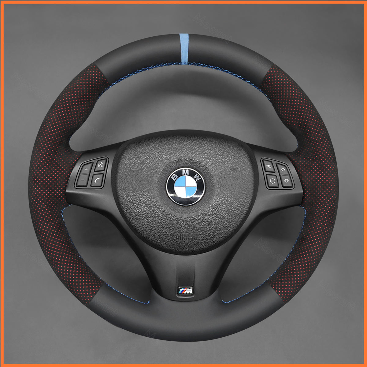 MEWANT Lenkradbezug für BMW 1 Series E87 E81  E82 E88 E82 3 Series E90 E91 E92 E93