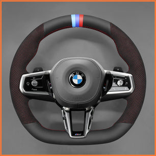 MEWANT Lenkradbezug für BMW (M Sport) 5 Series G60 / G61 (Touring) / 7 Series G70 2022-2024 /  i5 G60 G61 i7 G70 2022-2024