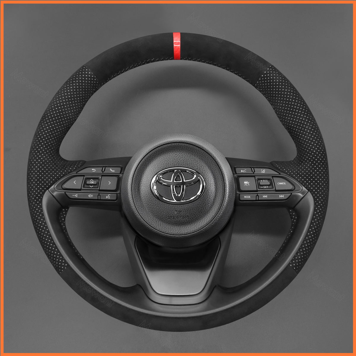 MEWANT Lenkradbezug für Toyota Yaris IV (XP210) 2020-2024 / Yaris Cross 2021-2024 / Aygo X 2022-2024
