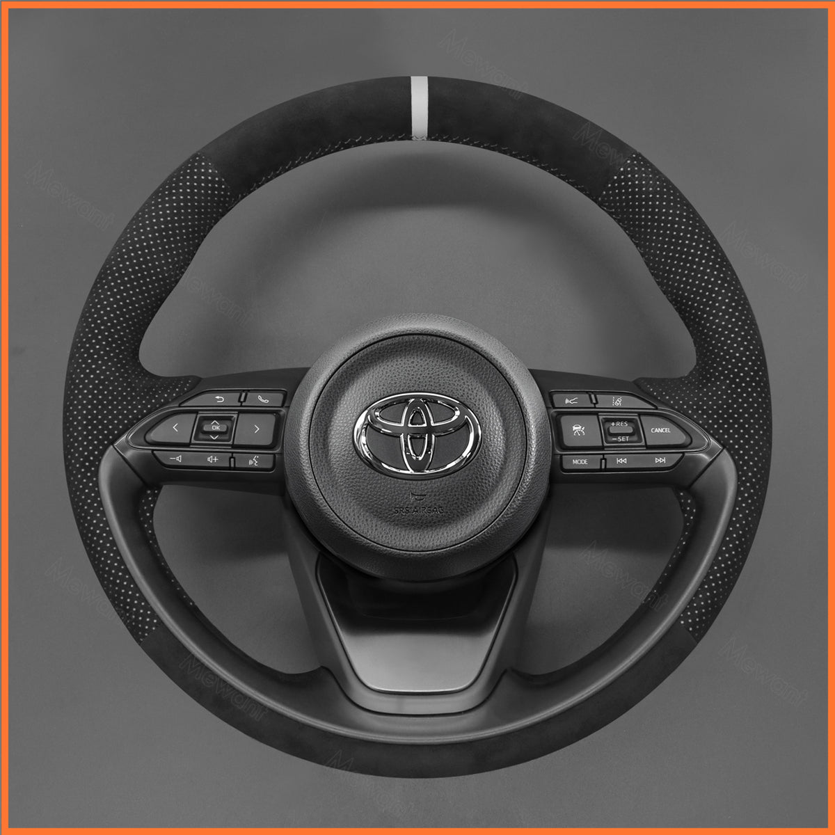 MEWANT Lenkradbezug für Toyota Yaris IV (XP210) 2020-2024 / Yaris Cross 2021-2024 / Aygo X 2022-2024