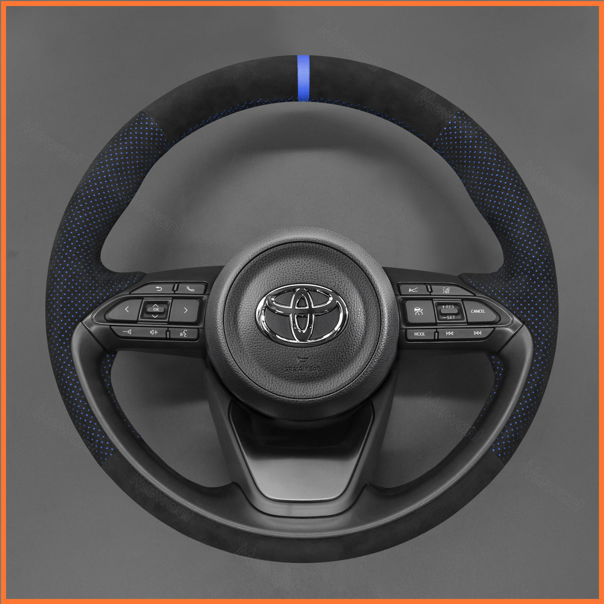MEWANT Lenkradbezug für Toyota Yaris IV (XP210) 2020-2024 / Yaris Cross 2021-2024 / Aygo X 2022-2024