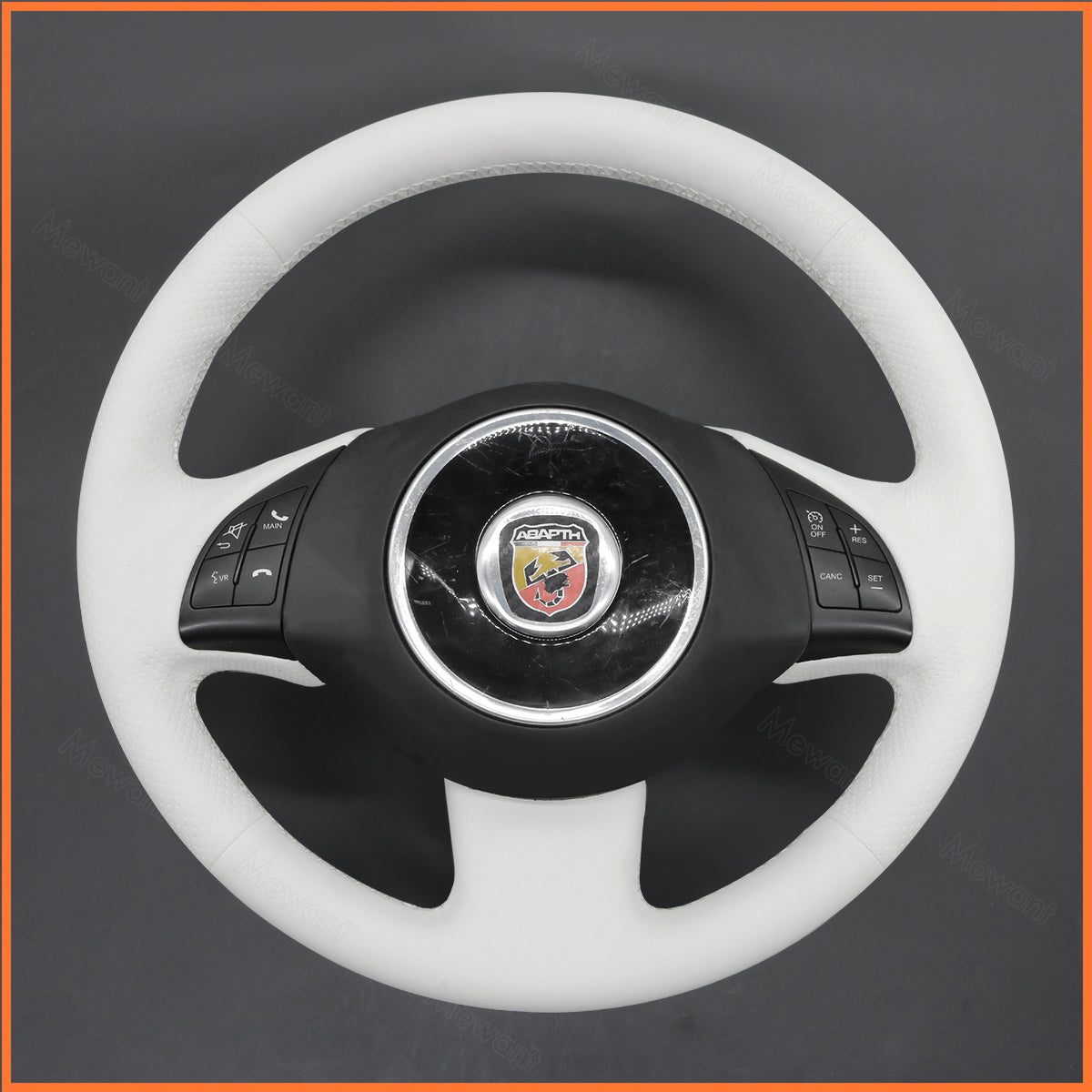 MEWANT Lenkradbezug für Fiat 500 2007-2015 / Fiat 500e 2014-2018 / Fiat 500C 2014-2017