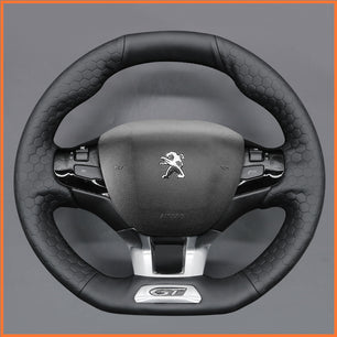 MEWANT Lenkradbezug für Peugeot 208 (GTi/GT Line/GT) / 308 (GT/GTi/GT Line)  / 308 SW (GT/GT Line)  / (GT Line)