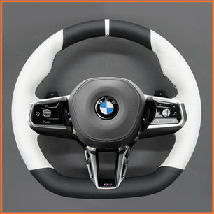 MEWANT Lenkradbezug für BMW (M Sport) 5 Series G60 / G61 (Touring) / 7 Series G70 2022-2024 /  i5 G60 G61 i7 G70 2022-2024