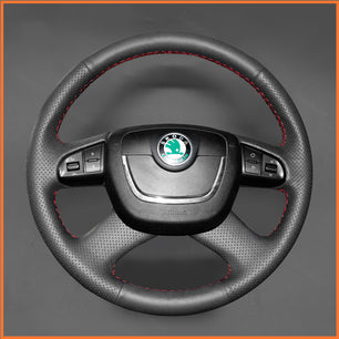 MEWANT Lenkradbezug für Skoda Octavia 2009-2013 / Skoda Citigo 2011-2012 /  Skoda Roomster  / Skoda Fabia / Superb 2008-2013