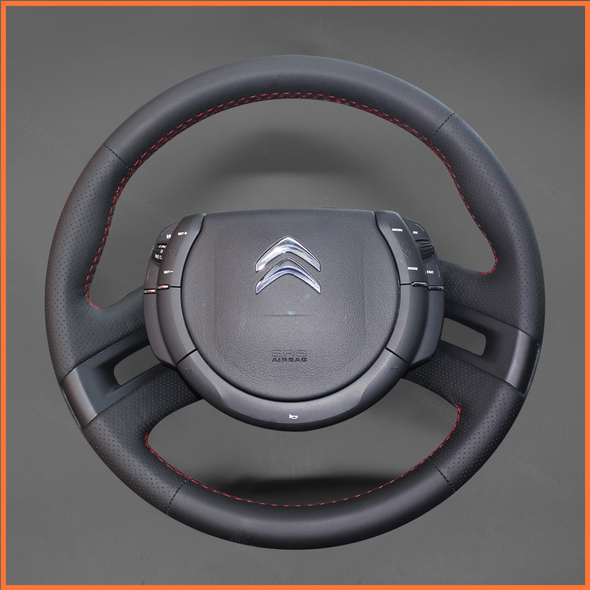 MEWANT steering wheel cover for Citroen C4 Picasso 2006-2013 / Grand C4 Picasso 2007-2013