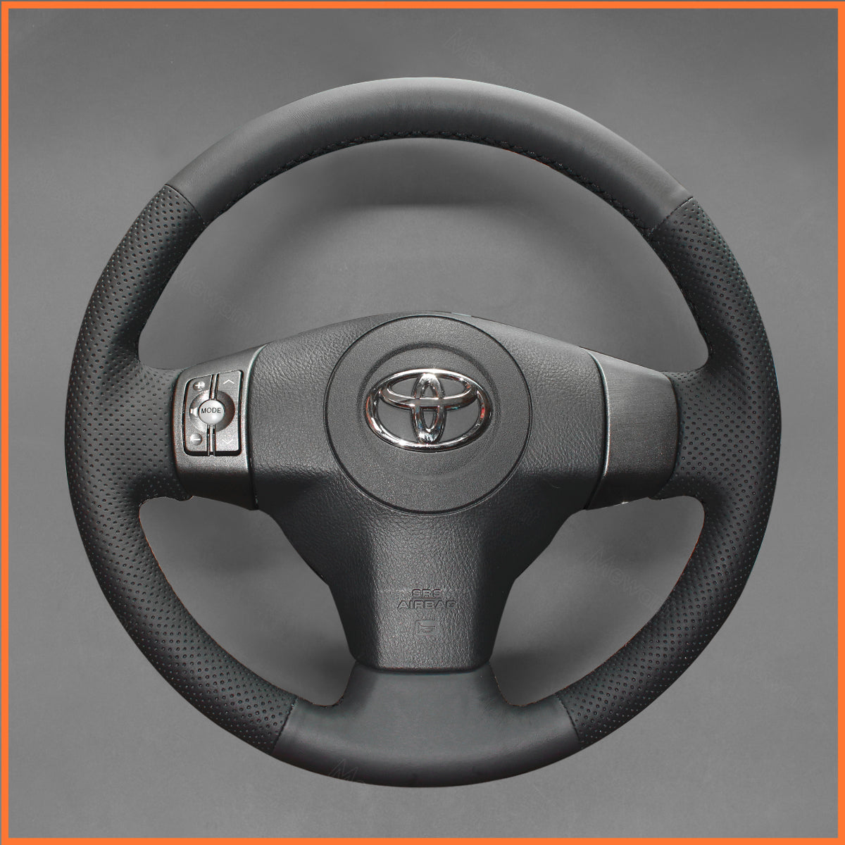 MEWANT Lenkradbezug für Toyota RAV4 2005-2010 / Yaris (Vitz) 2005-2011 / Urban Cruiser 2009-2014 / Passo Sette 2008-2012 / Vanguard 2007-2009 / Ist 2007-2016