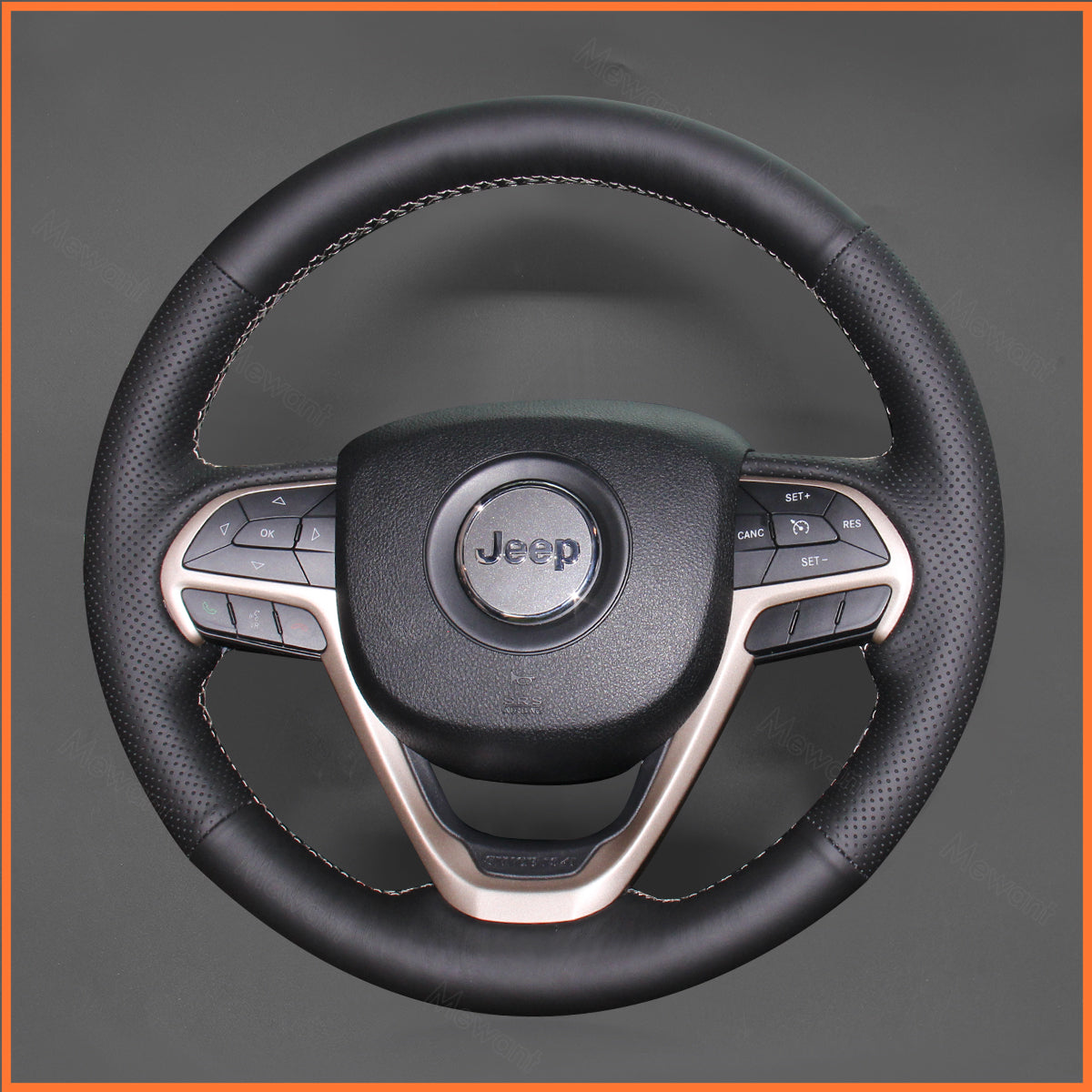 MEWANT Lenkradbezug für Jeep Cherokee V(KL) 2014-2020 / Grand Cherokee IV(WK2) 2013-2021