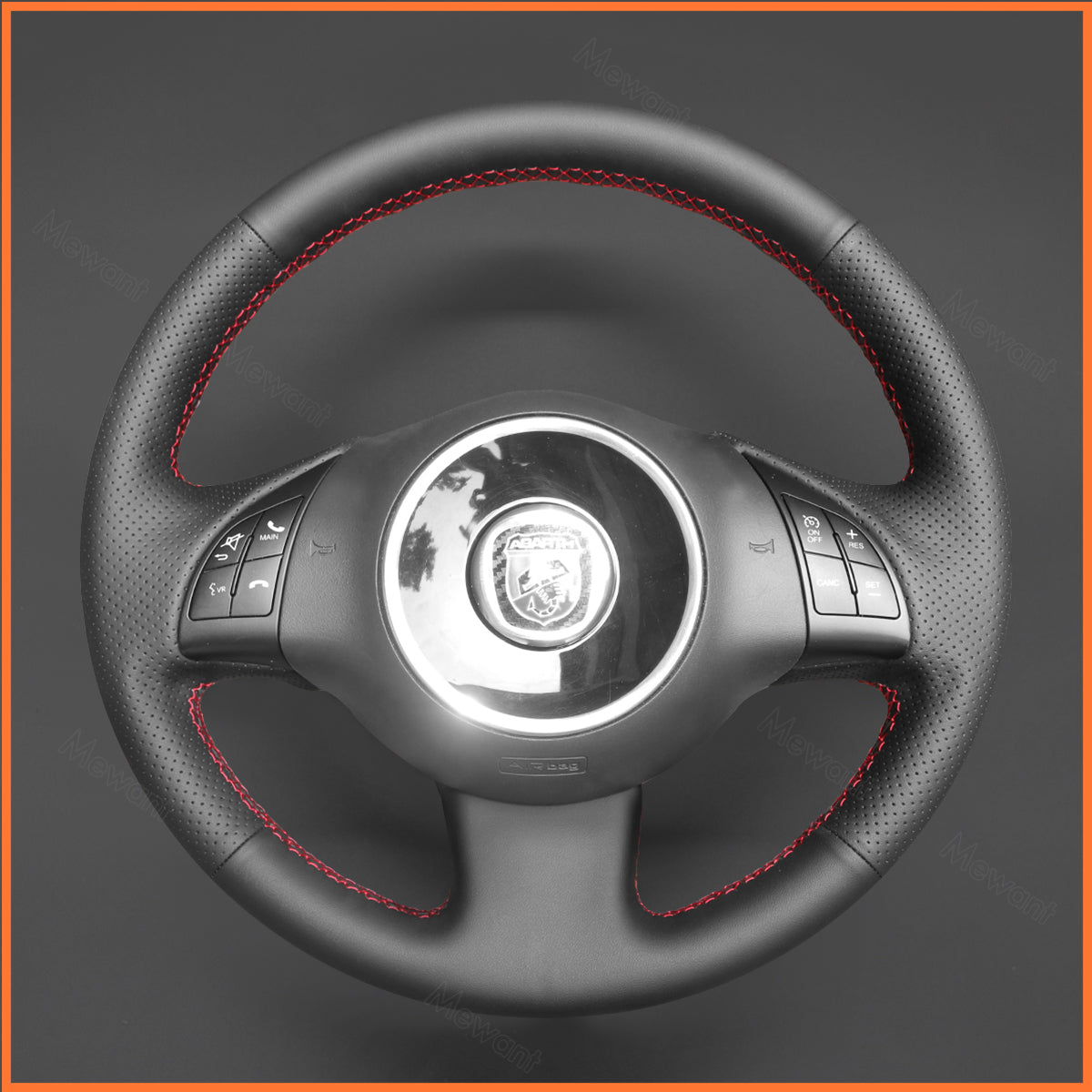 MEWANT Lenkradbezug für Fiat 500 2007-2015 / Fiat 500e 2014-2018 / Fiat 500C 2014-2017