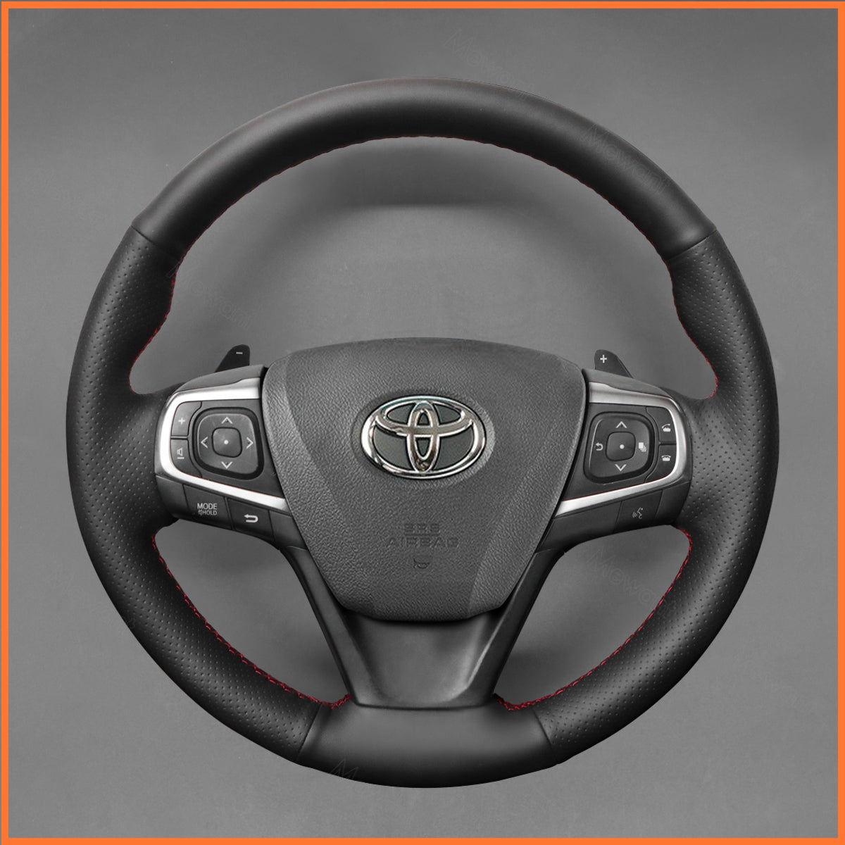 MEWANT Lenkradbezug für Toyota Avensis 2015-2019 / Camry 2015-2017 / Verso 2016-2018 / Avalon 2013-2018 / Previa (Estima) 2016-2020 / Harrier 2013-2020 / Noah (Voxy) 2014-2020 / Premio 2016-2020