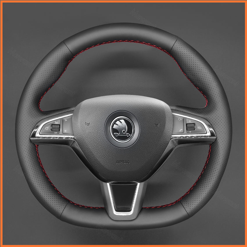 MEWANT Lenkradbezug für Skoda Octavia Fabia Kodiaq Citigo Superb Scala 2016-2019