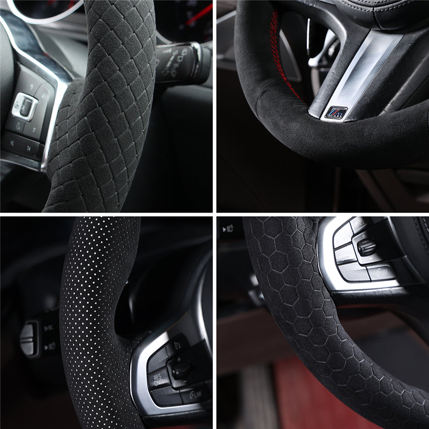 MEWANT Lenkradbezug für Infiniti G37 2008-2013 / EX EX30 EX35 EX37 2009-2013 / Q60 2014-2015 / QX50 2015-2017 for Nissan Skyline 2006-2014