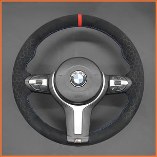 MEWANT Lenkradbezug für BMW (M Sport) 1 Series F20 F21 2 Series F45 3 Series F30 4 Series F32 5 Series F10 6 Series F12