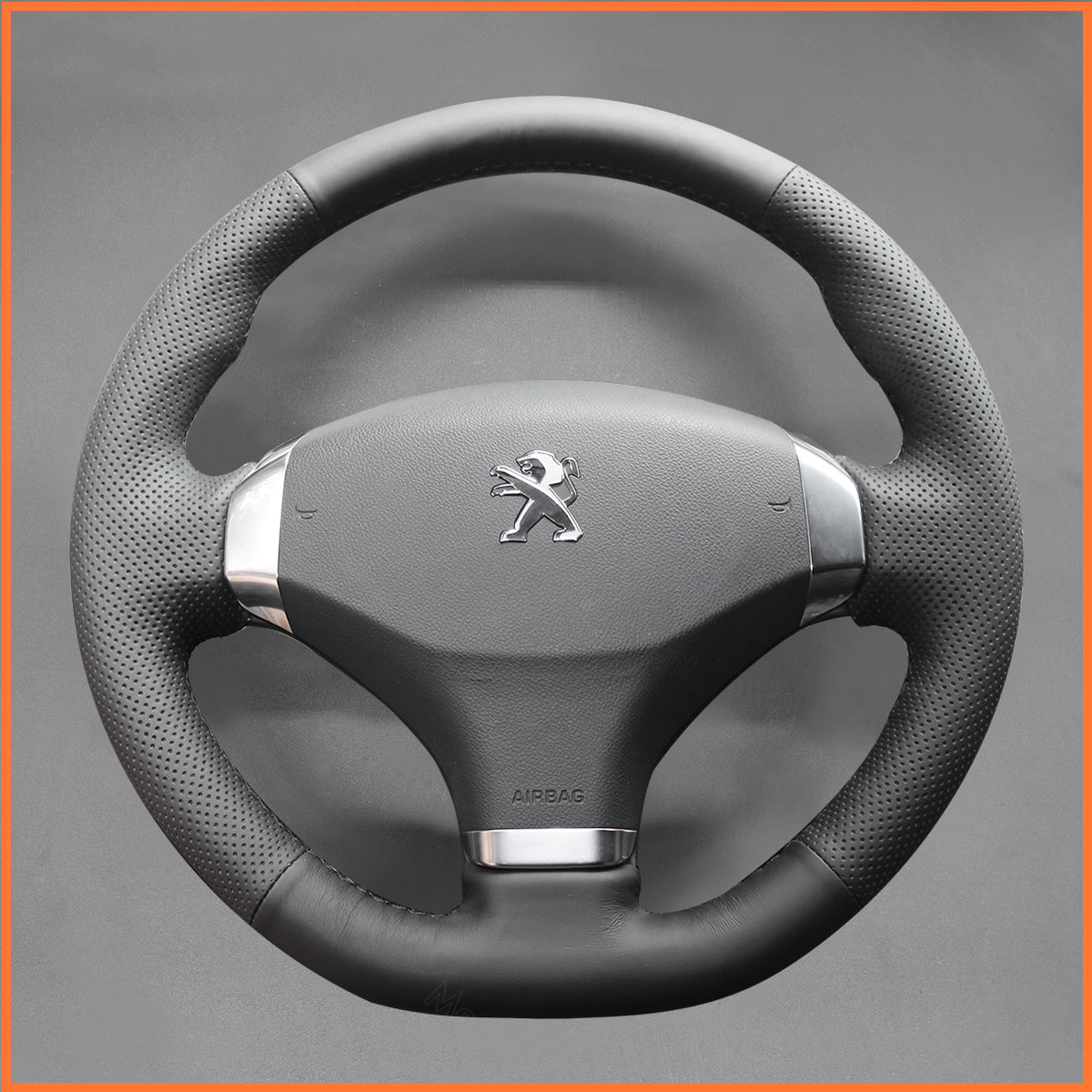MEWANT steering wheel cover for Peugeot 408 2013