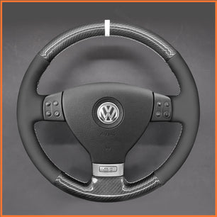 MEWANT Lenkradbezug für VW Golf 5 (V)  Golf Plus Polo Jetta Passat Tiguan Touran Caddy EOS
