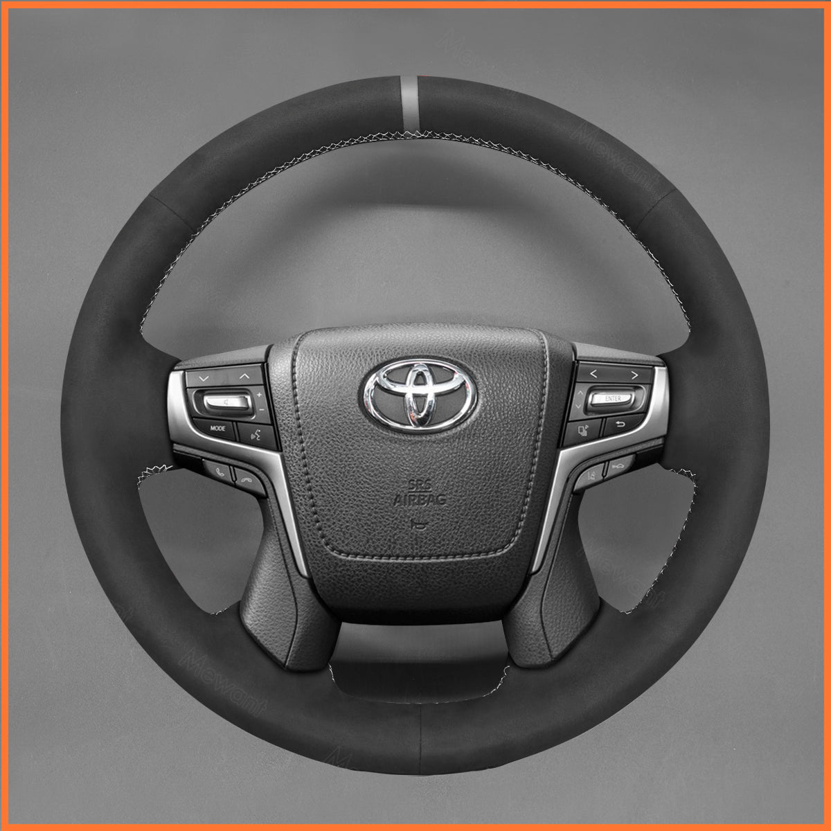 MEWANT Lenkradbezug für Toyota Land Cruiser 200 Series (J200) 2015-2021 / Land Cruiser 150 Series (J150) 2017-2024