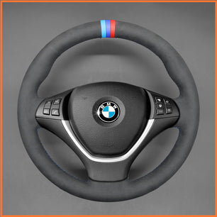 MEWANT Lenkradbezug für BMW X5 E70 2006-2013 / X6 E71 2008-2014 / X6 E72 (ActiveHybrid X6) 2009-2010