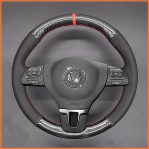 MEWANT Lenkradbezug für VW Golf 5 Polo Jetta Passat Tiguan Touran Caddy EOS