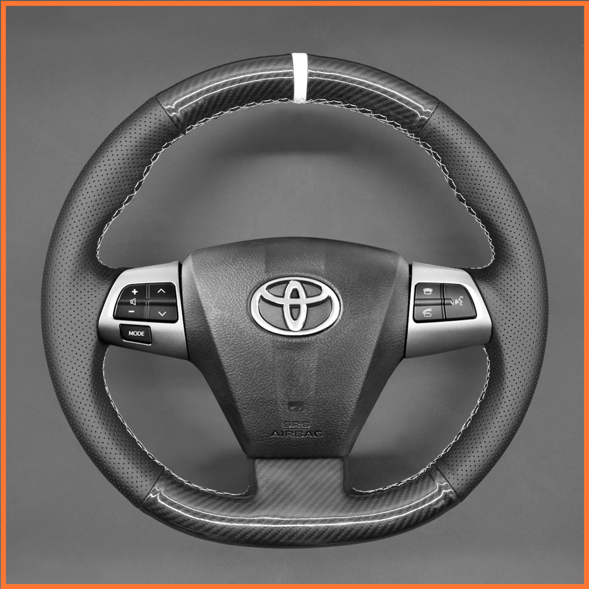 MEWANT Lenkradbezug für Toyota Corolla 2010-2013 / RAV4 2010-2014 / Auris 2010-2012 / Wish 2009-2017 / Vanguard 2010-2013 / Voxy 2010-2013