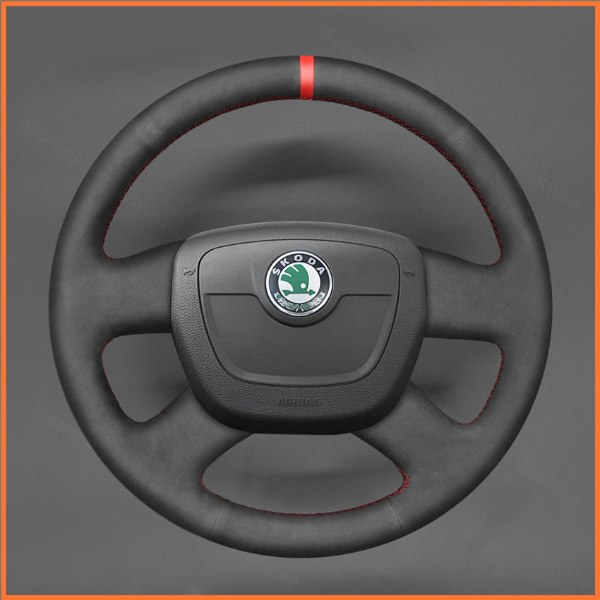 MEWANT Lenkradbezug für Skoda Octavia 2009-2013 / Skoda Citigo 2011-2012 /  Skoda Roomster  / Skoda Fabia / Superb 2008-2013