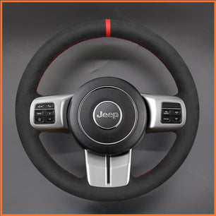 MEWANT Lenkradbezug für Jeep Cherokee IV(KK) / Grand Cherokee IV(WK2) / Compass I(MK49) / Patriot / Wrangler (JK)