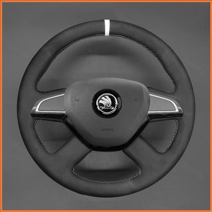 MEWANT Lenkradbezug für Skoda Citigo Fabia Superb Roomster Rapid Octavia 2013-2015