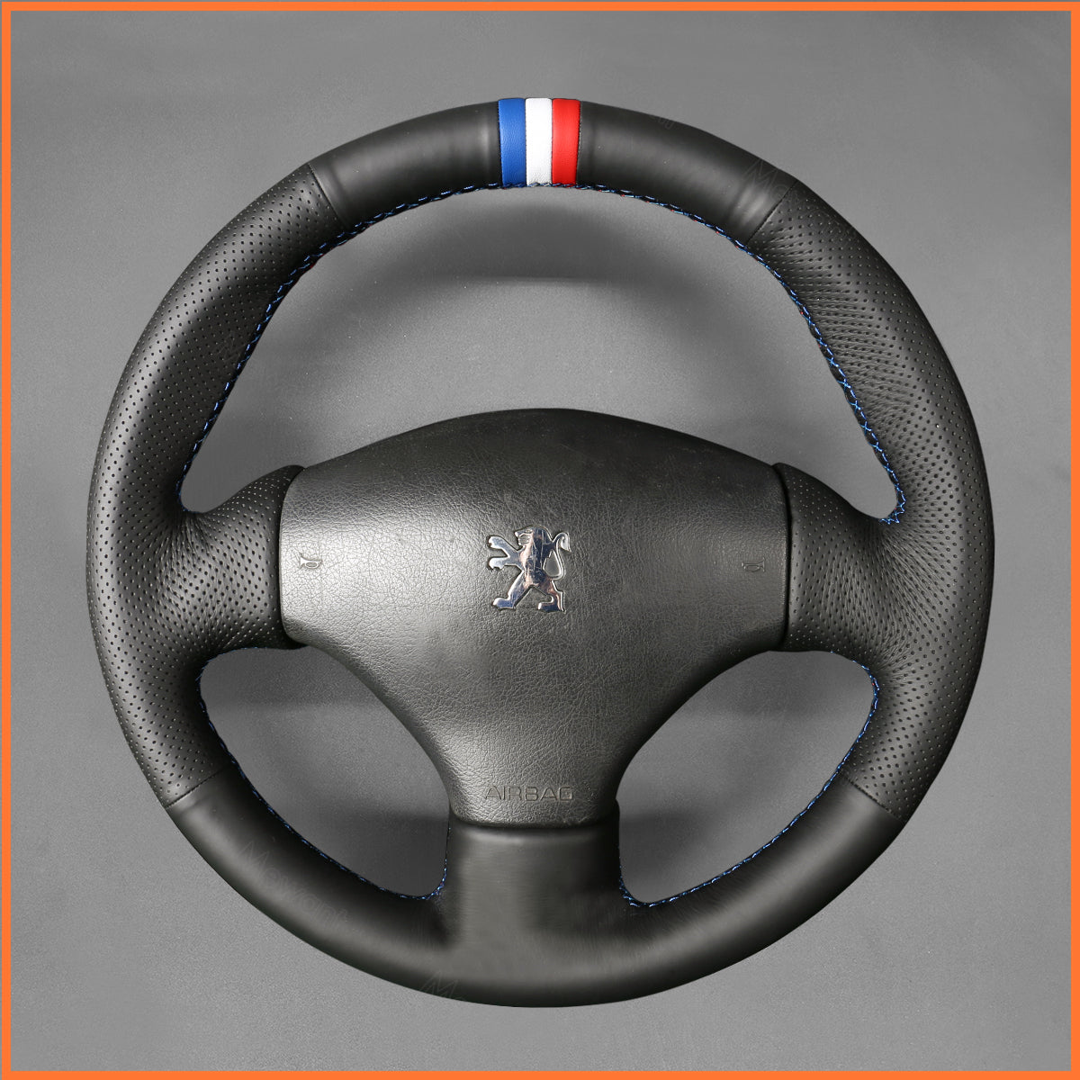 MEWANT steering wheel cover for Peugeot 206 2001-2009 / 206 CC 2001-2007 / 206 SW 2002-2007
