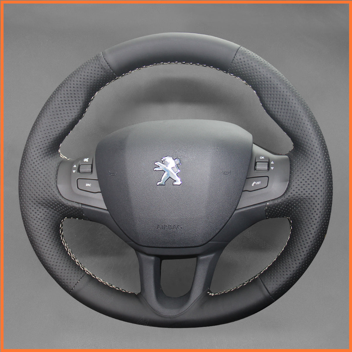 MEWANT steering wheel cover for Peugeot 208 2012-2019