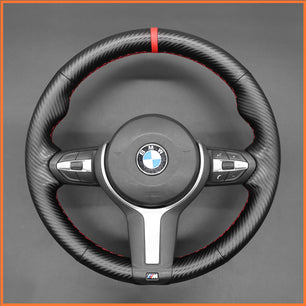 MEWANT Lenkradbezug für BMW (M Sport) 1 Series F20 F21 2 Series F45 3 Series F30 4 Series F32 5 Series F10 6 Series F12