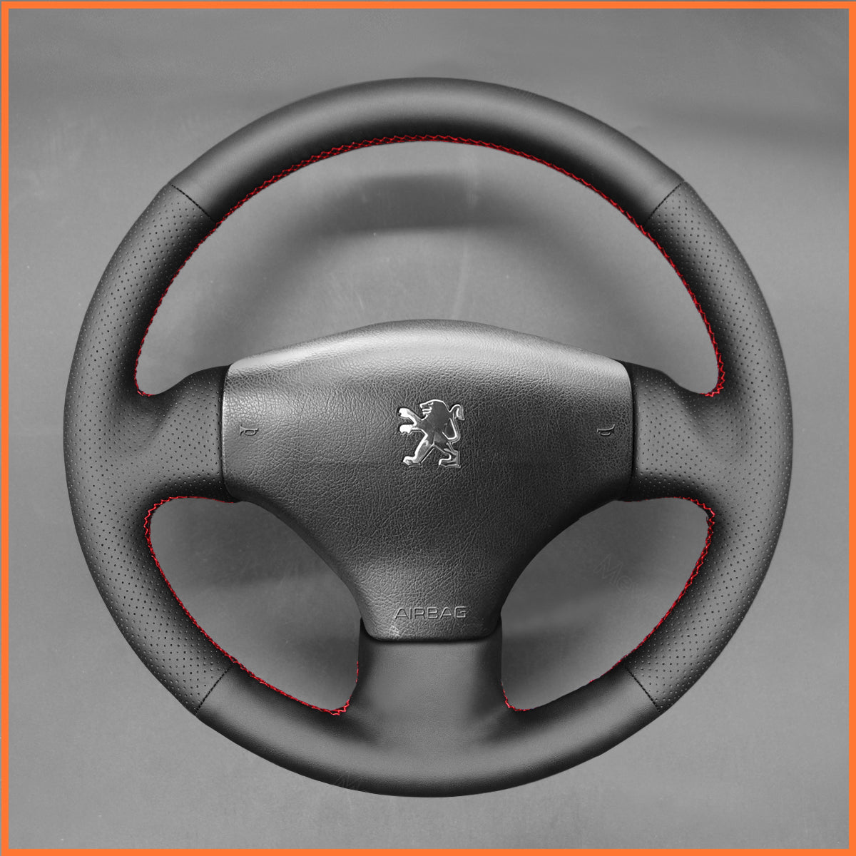 MEWANT steering wheel cover for Peugeot 206 2001-2009 / 206 SW 2002-2007