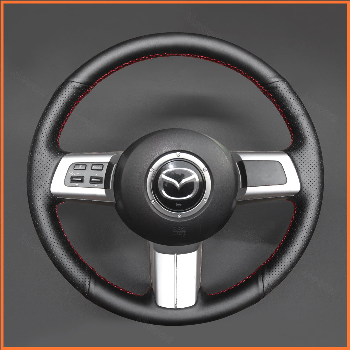 MEWANT Lenkradbezug für Mazda MX-5 2006-2014  Mazda RX-8 2009-2013  Mazda CX-7 CX7 2007-2009
