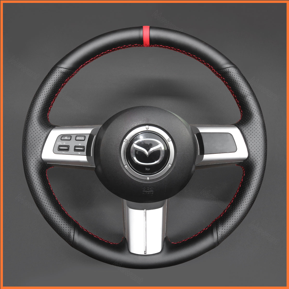 MEWANT Lenkradbezug für Mazda MX-5 2006-2014  Mazda RX-8 2009-2013  Mazda CX-7 CX7 2007-2009