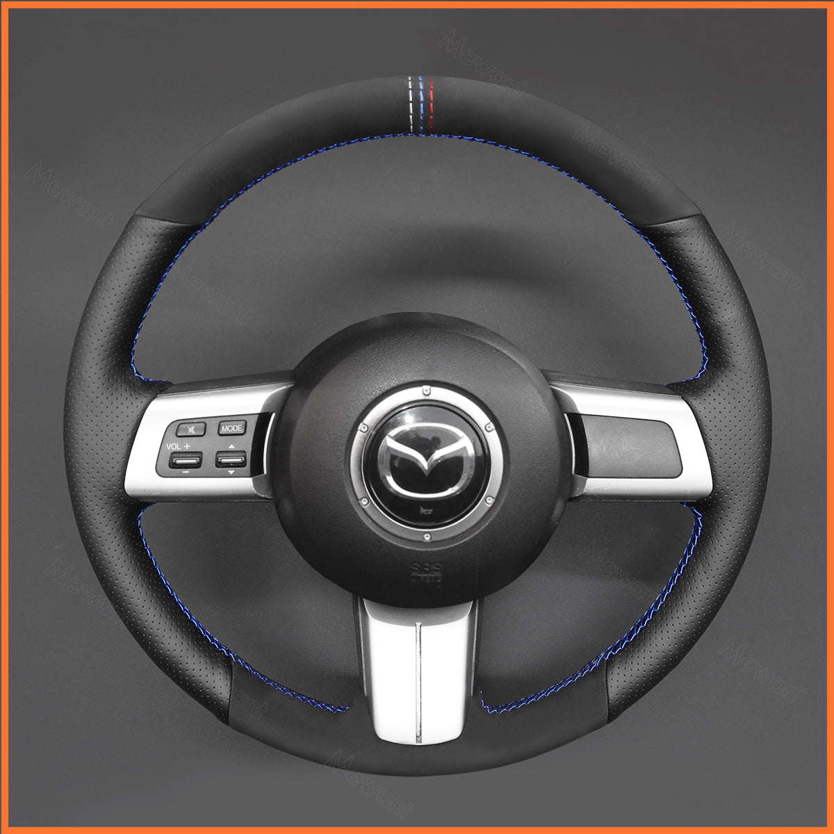 MEWANT Lenkradbezug für Mazda MX-5 2006-2014  Mazda RX-8 2009-2013  Mazda CX-7 CX7 2007-2009