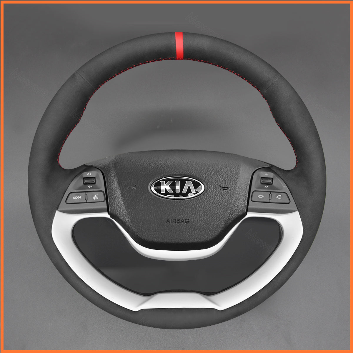 MEWANT steering wheel cover for Kia Picanto 2 2011-2017