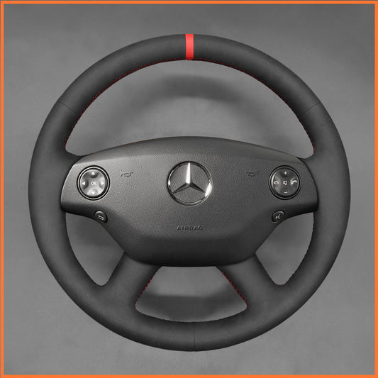 MEWANT steering wheel cover for Benz CL-Class C216 2007-2010 / S-Class W221 2007-2009
