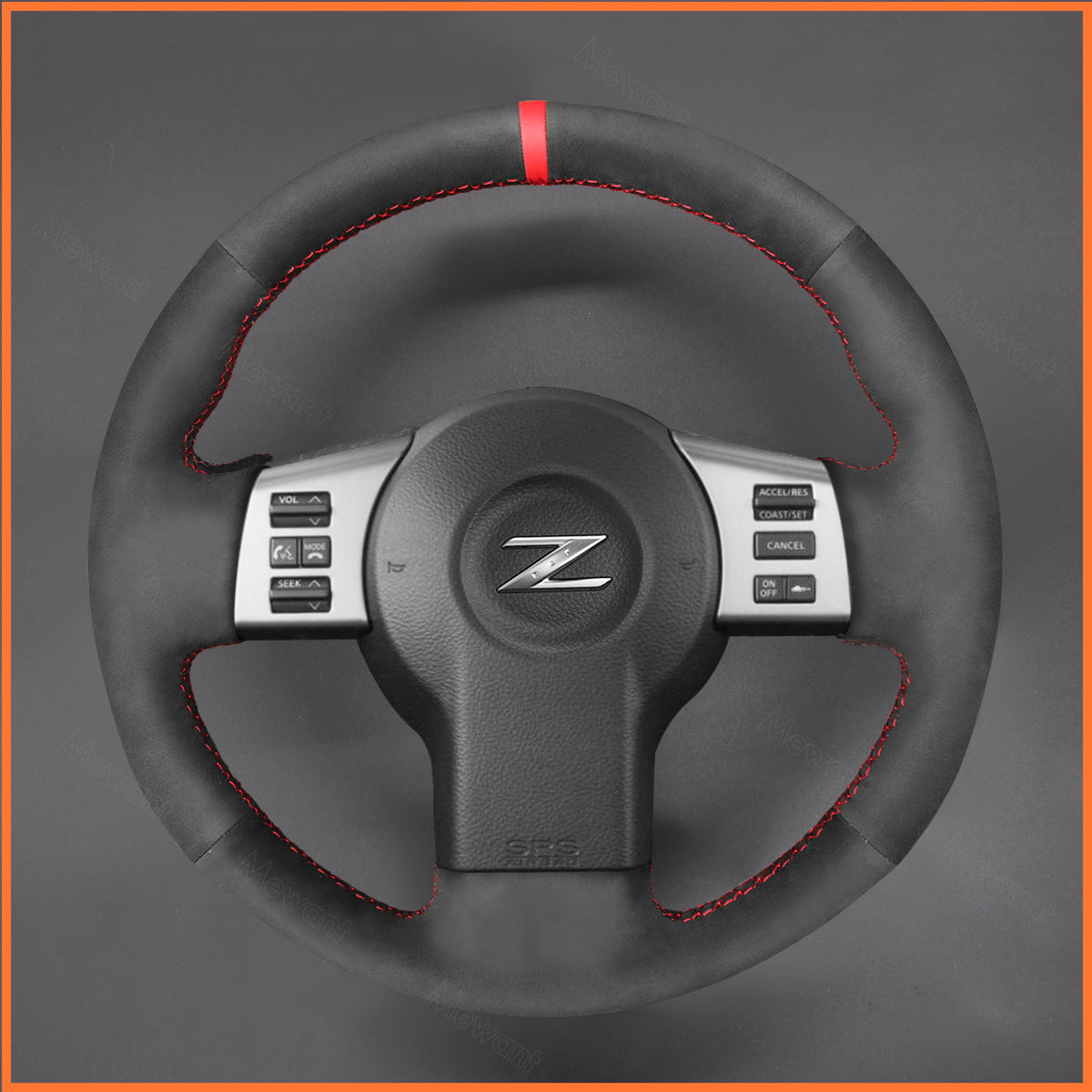 MEWANT Steering Wheel Cover for Nissan 350Z 2002-2009 / Infiniti FX FX45 2004-2008