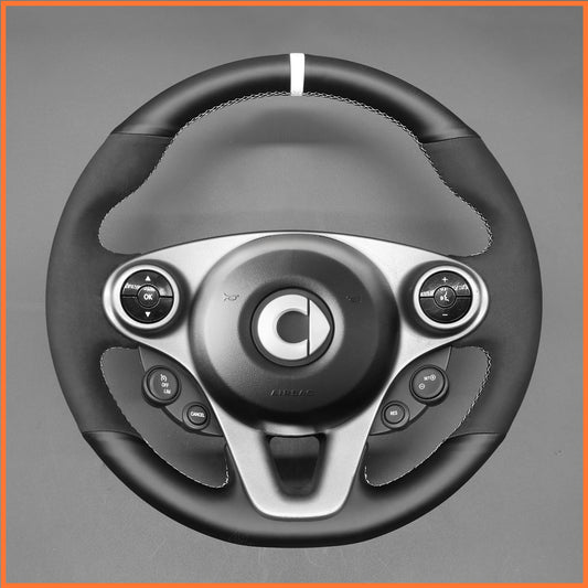 MEWANT Steering Wheel Cover for Benz Smart New Fortwo Forfour 2015-2017