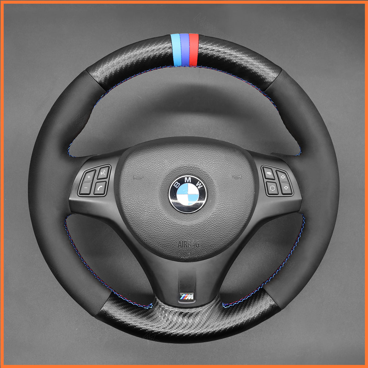 MEWANT Lenkradbezug für BMW 1 Series E87 E81  E82 E88 E82 3 Series E90 E91 E92 E93