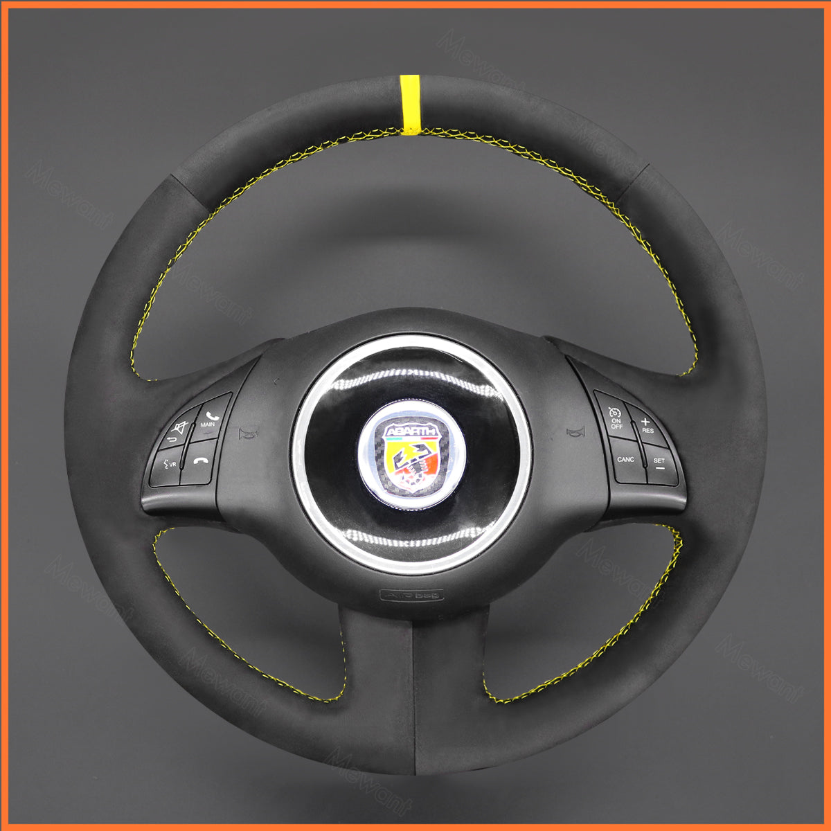 MEWANT Lenkradbezug für Fiat 500 2007-2015 / Fiat 500e 2014-2018 / Fiat 500C 2014-2017